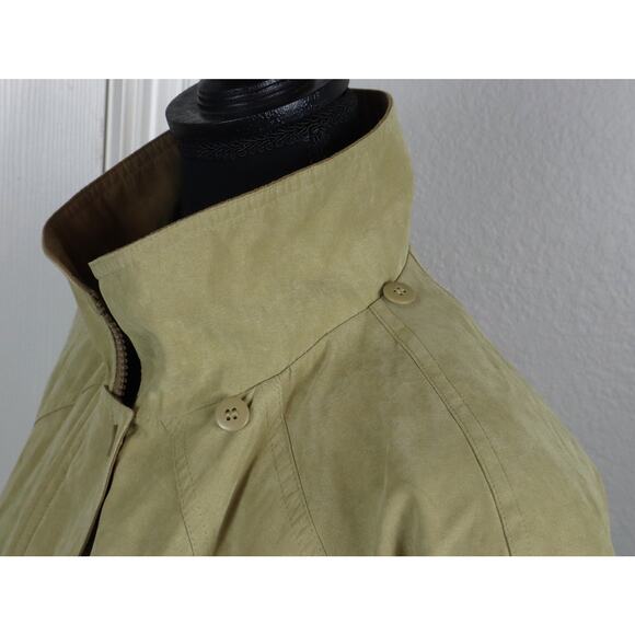 Vintage 90s Jacqueline Ferrar Barn Chore Anorak Parka Cinched Tie Jacket Coat M - Picture 5 of 9